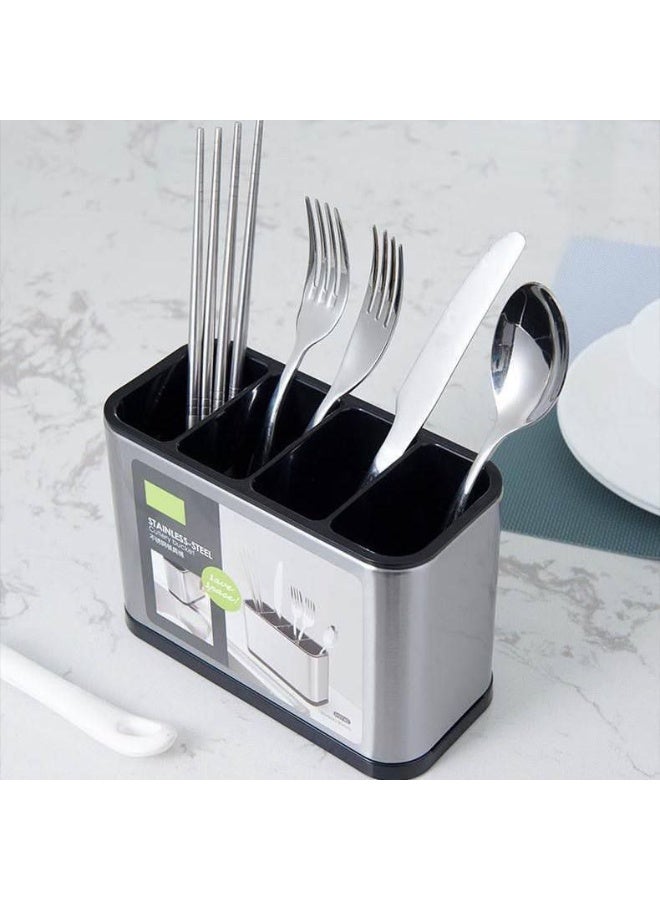 صفاية معالق 2*1 متعددة الاستخدامات – الحل الأمثل لتنظيم أدوات المطبخ وتجفيف المعالق بكل سهولة وأناقة تباع من (Black Fire) - Image 2