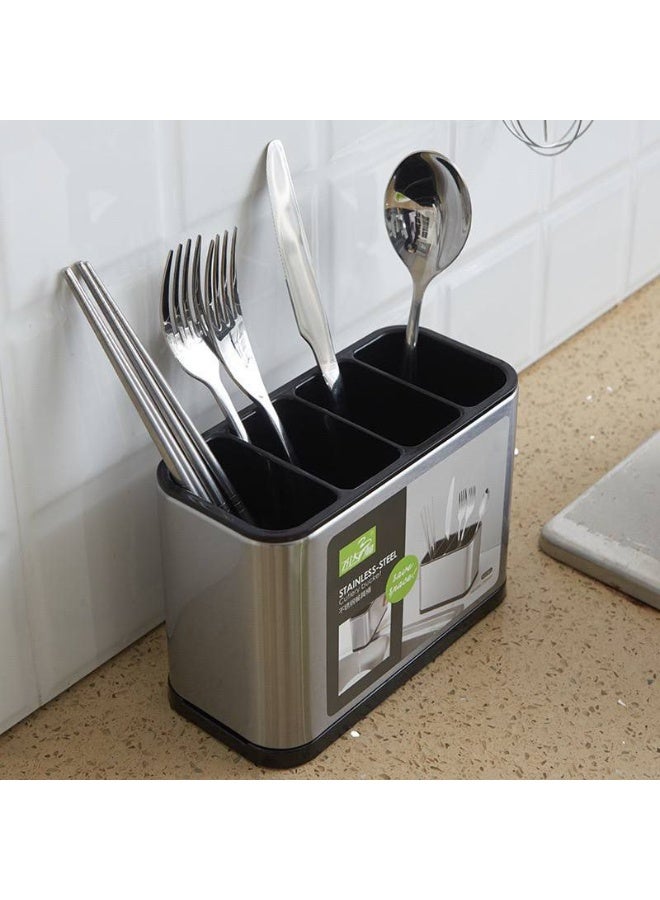 صفاية معالق 2*1 متعددة الاستخدامات – الحل الأمثل لتنظيم أدوات المطبخ وتجفيف المعالق بكل سهولة وأناقة تباع من (Black Fire) - Image 4