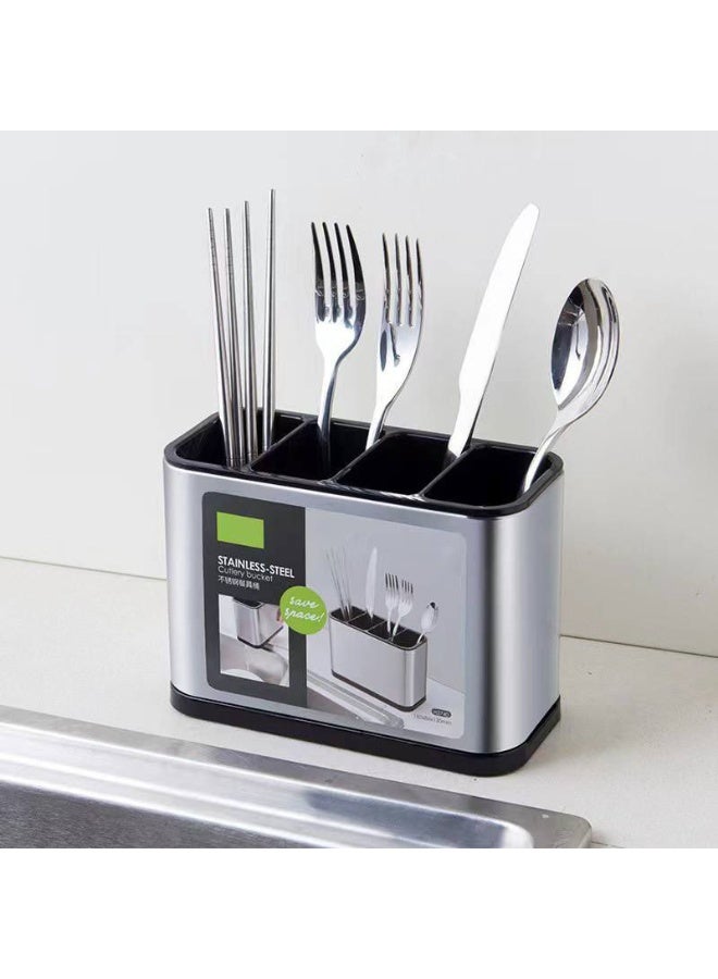 صفاية معالق 2*1 متعددة الاستخدامات – الحل الأمثل لتنظيم أدوات المطبخ وتجفيف المعالق بكل سهولة وأناقة تباع من (Black Fire) - Image 5