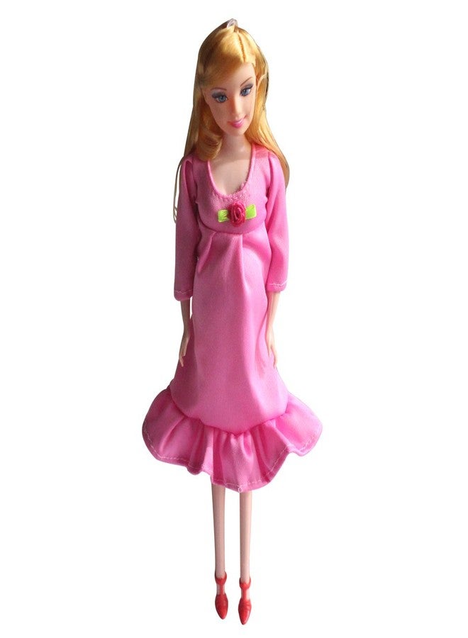 KunHe Pink Real Pregnant Doll Have a Baby in Her Tummy Mom Doll - Image 1