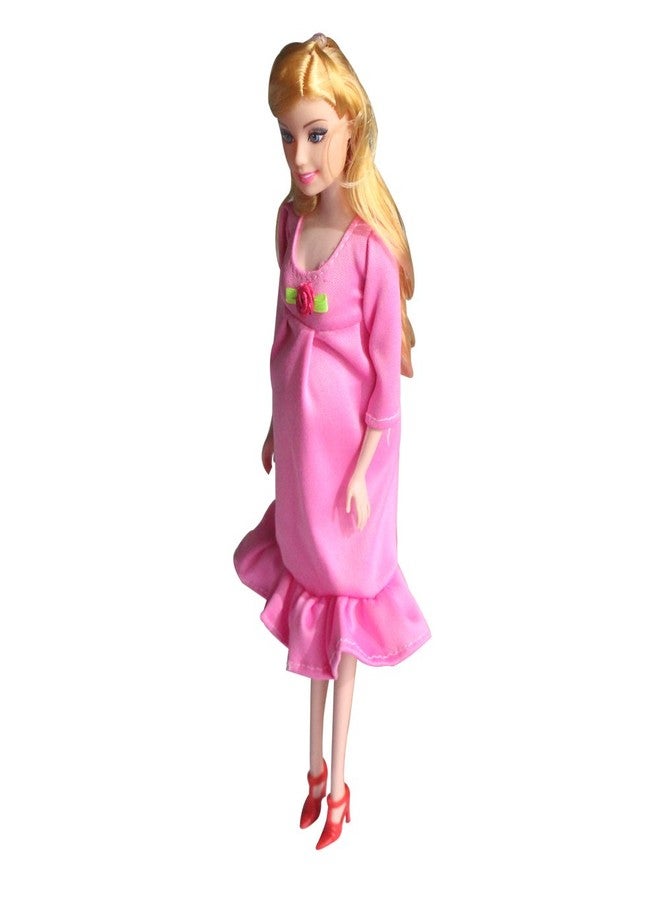 KunHe Pink Real Pregnant Doll Have a Baby in Her Tummy Mom Doll - Image 2