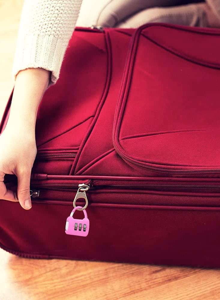 Y&D Luggage Locks Suitcase , 3 Digit Combination Lock, Anti Theft Locker Padlock with Alloy Body, for Luggage, Gym, Travel Bag, (5PCS) - Image 2