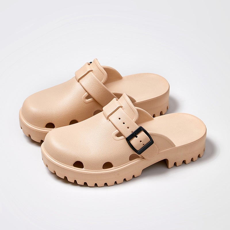 صنادل مختبر سميكة ذات Sole مزدوجة للنساء 902 كاكي 902 كاكي 