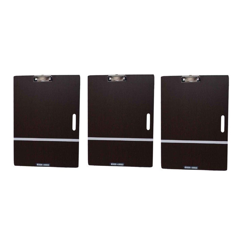 Roger & Moris Wooden Drawing/Writing/Sketch Board with Handle, Clip and Rubber Band - Sturdy, Lightweight for Office, School, Studio, Field, A3 Size (17 x 14 inch) Set of 3 - Image 5
