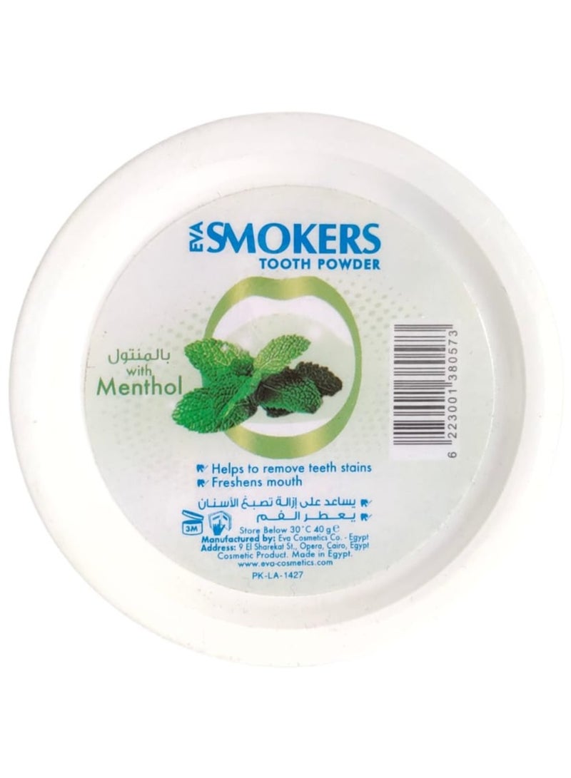 Eva 2 Piece set Smokers Tooth Powder With Menthol 40g - Image 2