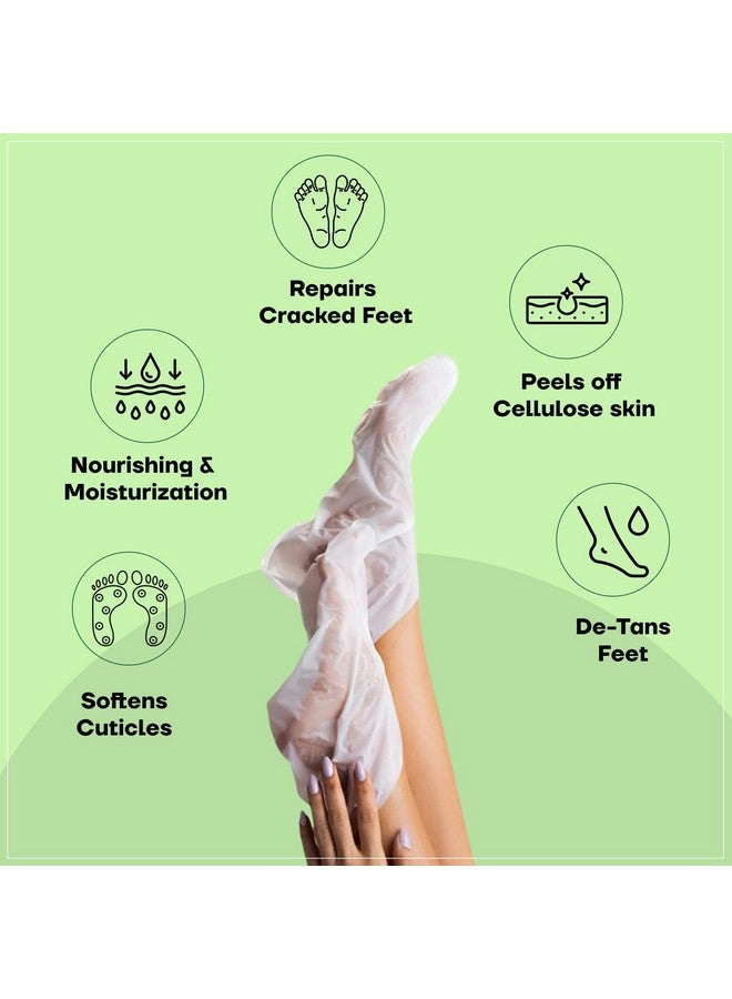 ماونتاينر قناع تقشير القدمين يقشر ويفتح البشرة ويزيل الخلايا الميتة ويجدد شباب البشرة للرجال والنساء 40 جرام زوج واحد - Image 2
