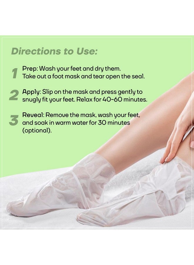 ماونتاينر قناع تقشير القدمين يقشر ويفتح البشرة ويزيل الخلايا الميتة ويجدد شباب البشرة للرجال والنساء 40 جرام زوج واحد - Image 3