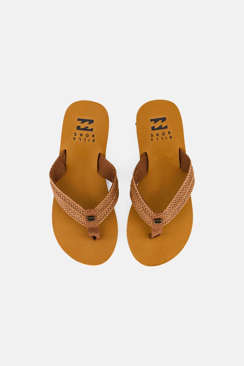 Billabong Kids Girl Slip On Slippers, Brown  - Image 3