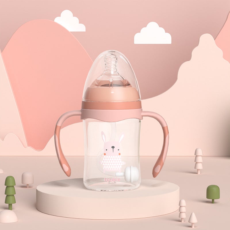 Newborn Bottle Baby Anti-Flatulence Maternal And Infant Products Sealed Cover Imitation Breast Milk Real Sense Break Resistant Weaning Artifact - Image 1
