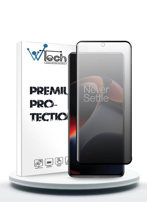 OnePlus 11R 5G 2023 Nano Ceramic Privacy Full Glue Full Cover Matte Flexible Screen Protector (MSCNMP) -  Clear/Black