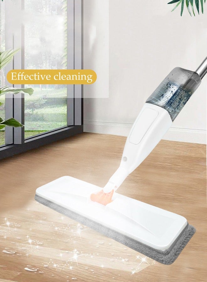 DUNISO Premium Water Spray Mop ，With Sprayer 360 Degree Rotating Handheld Washable Mop，Home Floor Cleaning Tools，35*11CM,White - Image 1