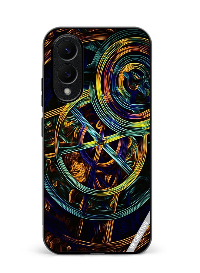 VR CREATIVE Protective Case Cover For Samsung Galaxy S25 Edge Abstract Design Multicolour