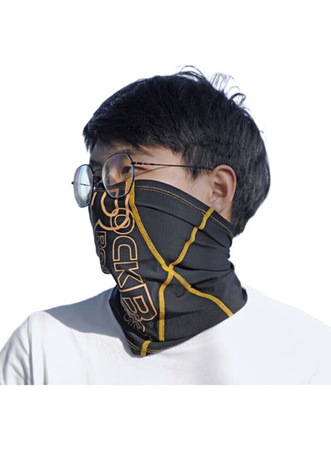 Rockbros Sun Protection Cycling Face Mask Summer Neck Gaiter Ice Silk Magic Headband Full Face Shield Unisex Breathable Gear Deep Gray - Image 2