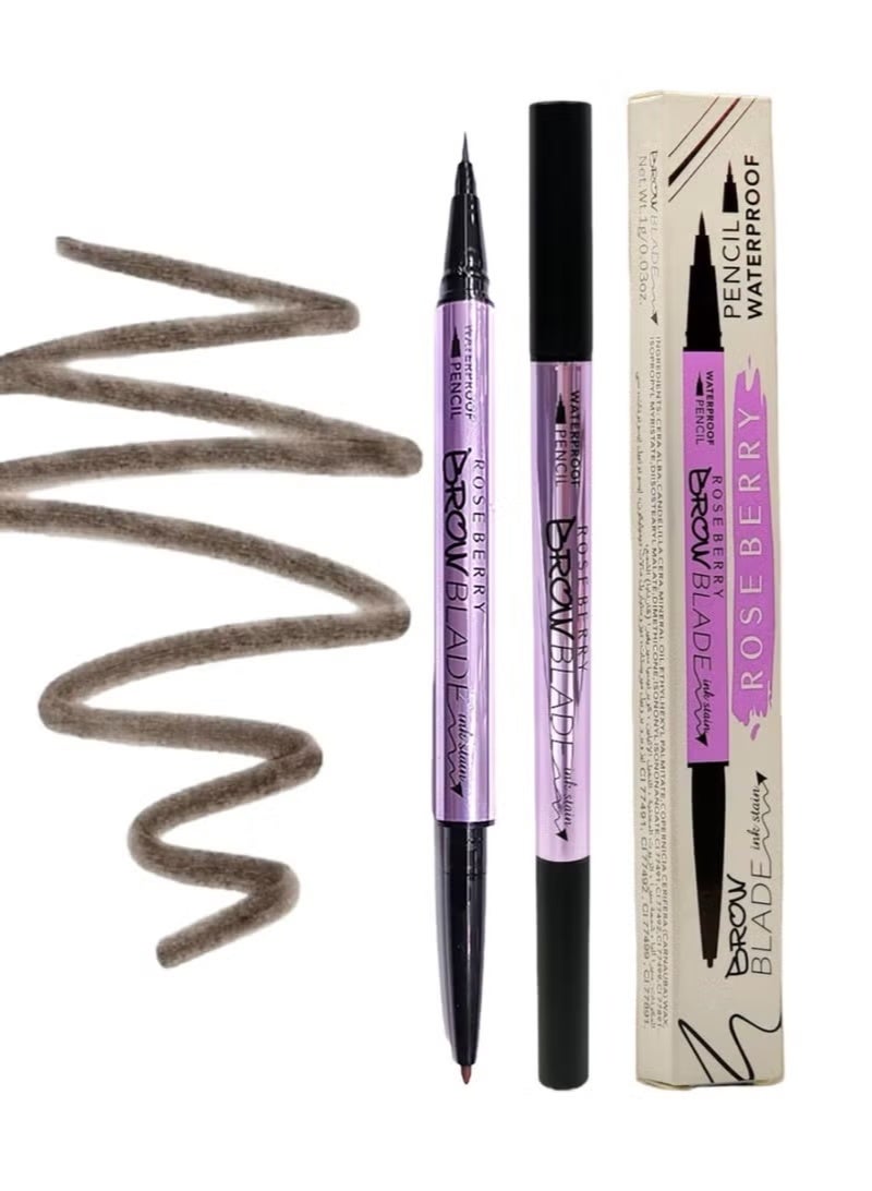 روز بيري قلم حواجب مقاوم للماء، بني غامق