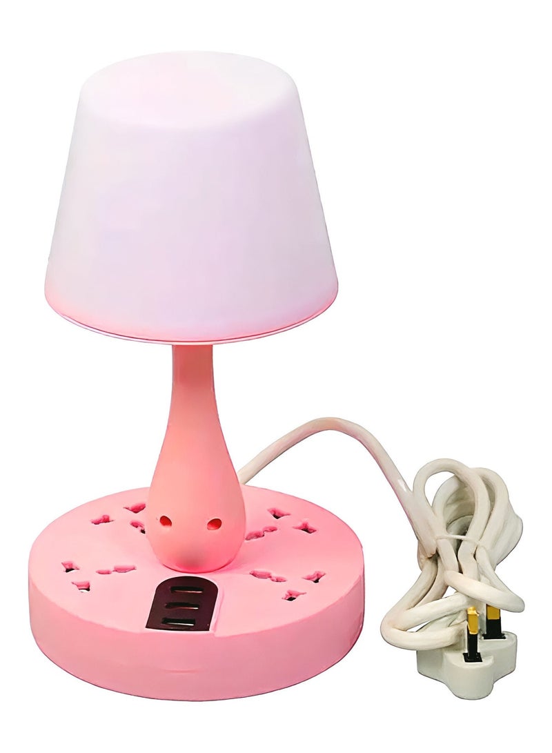AL ARQAM Smart Table Lamp - USB Socket, Row Plug, Porous Plug Board, Night Light, Smart Home Switch - 220V - Image 1
