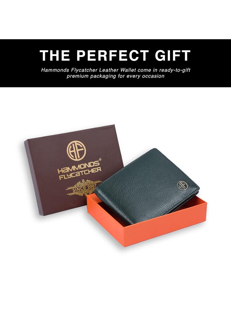 HAMMONDS FLYCATCHER Genuine Leather Wallet for Men RFID Protected Leather Money Purse BiFold Wallet   4 Card Slots  Coin Pocket  Hidden Pockets - Image 5