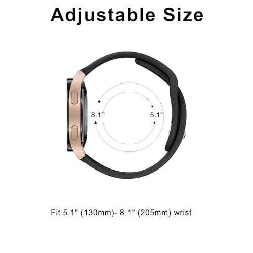 Tobfit 20mm Soft Floral Watch Strap Compatible for Amazfit GTS 2 Mini, Amazfit Bip/Bip U/Pro/Lite, Bip S, Bip 3, Flower Silicone Strap for Amazfit GTS/ 2/2e/3/4/4 Mini, WATCH NOT INCLUDED (Pink Sand) - Image 2
