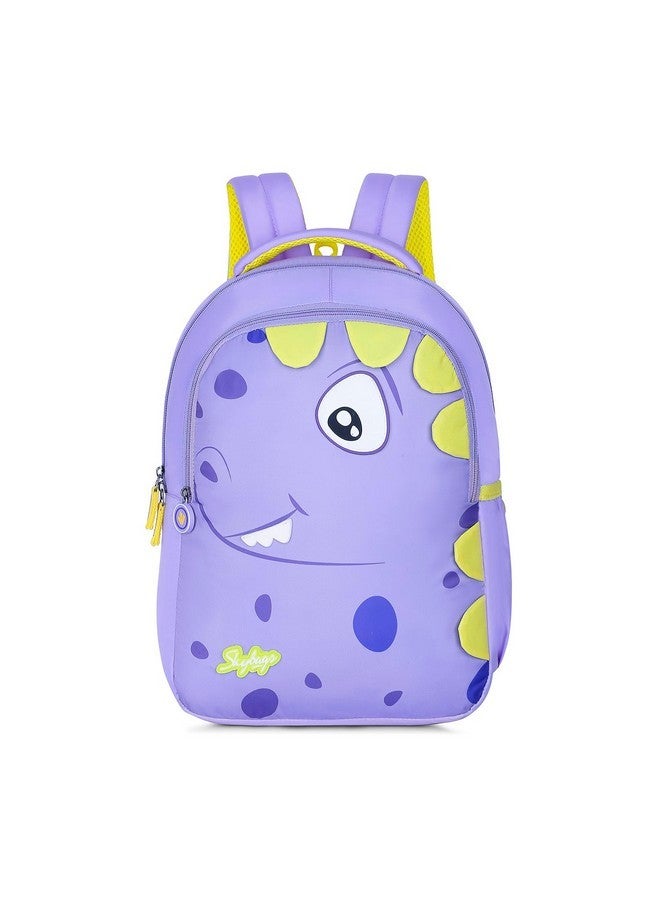 Skybags Dino 01 School Backpack Purple - Image 1