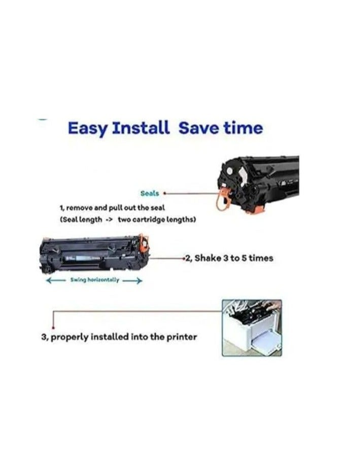 Terabyte CE278A Compatible Toner Cartridge 78A CE278A Universal CRG 728 For LaserJet P1606DN P1560 P1566 P1567 P1568 P1569 P1600 P1601 P1605 P1602 M1530 M1536DNF M1537 M1538 M1539DNF (PACK OF 2) - Image 2