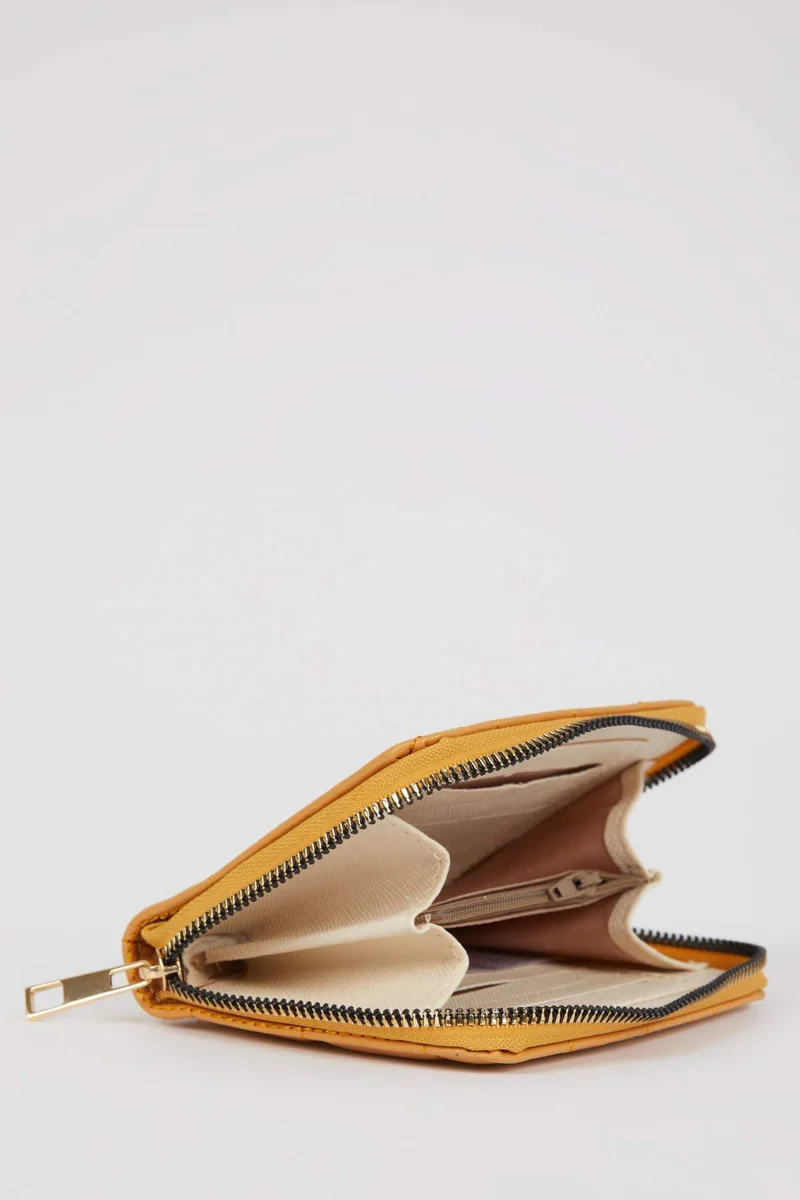 Defacto  Women Sewing Pattern Faux Leather Wallet for Women | Best Price UAE