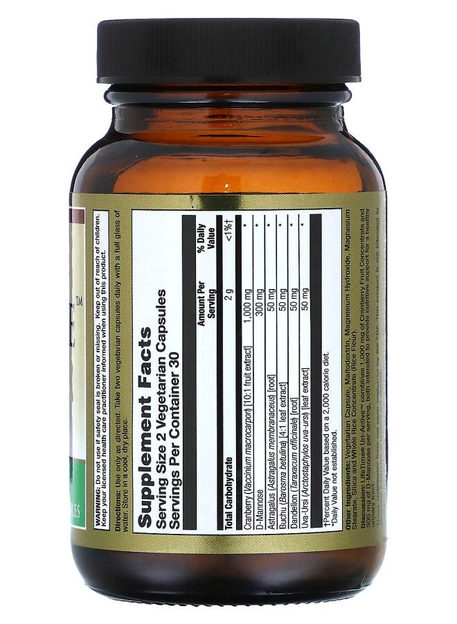 LifeTime Vitamins صيغة تركيز التوت البري النشط مع D-مانوز 60 كبسولة نباتية - Image 2
