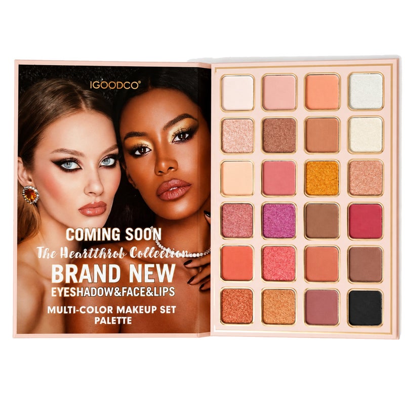IGOODCO 78-Color All-in-One Makeup Palette, 5-Layer Book Style Eyeshadow, Blush, Highlighter, Face Powder and Lip Color Set - Image 2