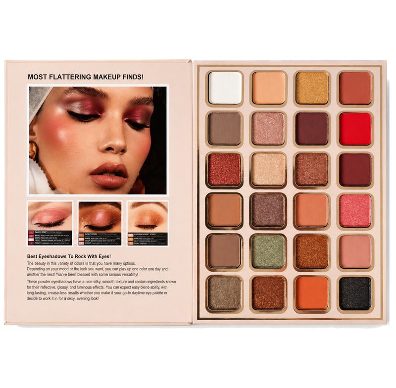IGOODCO 78-Color All-in-One Makeup Palette, 5-Layer Book Style Eyeshadow, Blush, Highlighter, Face Powder and Lip Color Set - Image 3