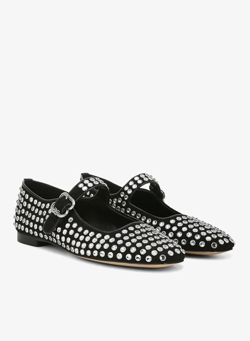 Sam Edelman BLACK Michaela Gem Mary Jane Flat for Women | Best Price UAE
