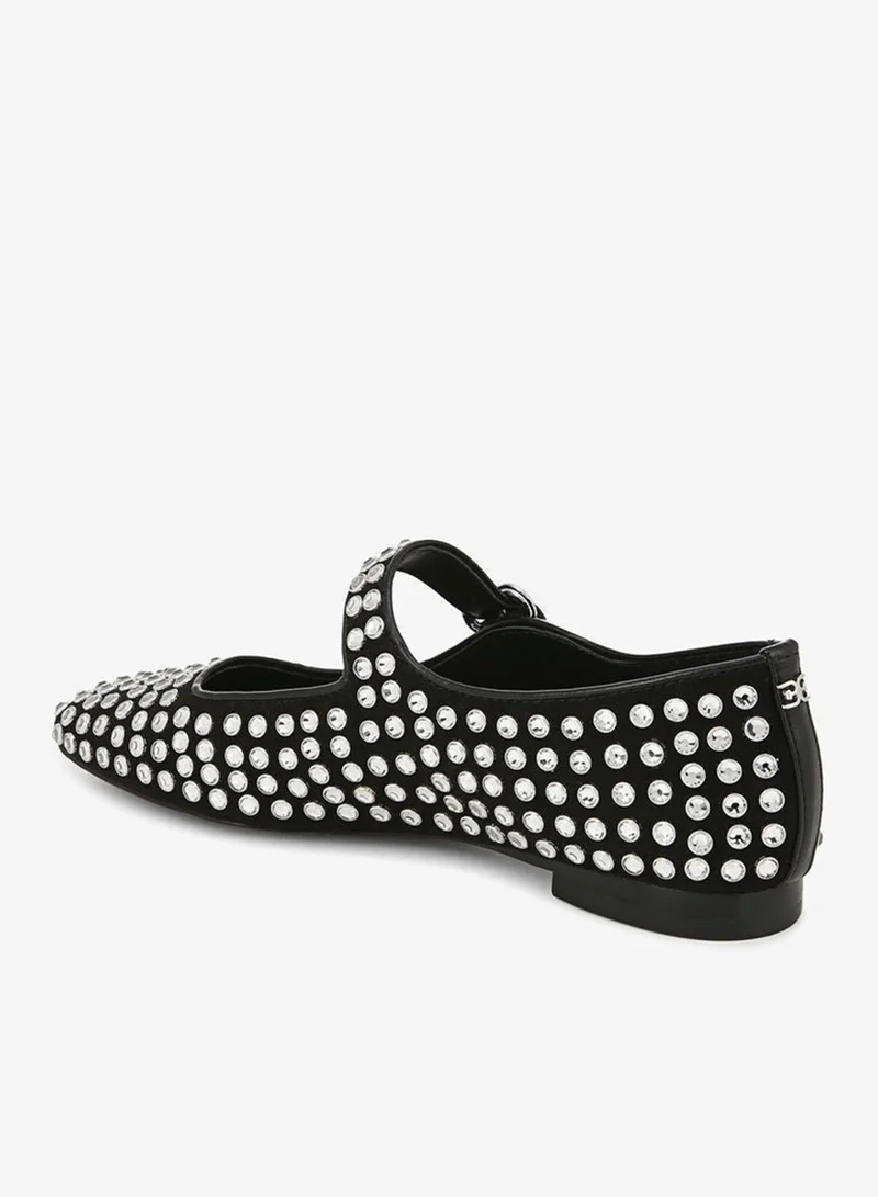 Sam Edelman BLACK Michaela Gem Mary Jane Flat for Women | Best Price UAE