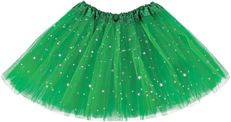 REETAN Christmas Tulle Tutu Skirt Ballet Layered Dance Skirt for Women - Image 1