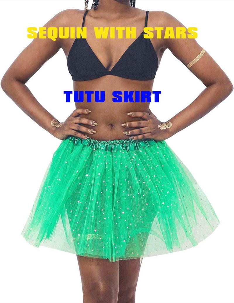 REETAN Christmas Tulle Tutu Skirt Ballet Layered Dance Skirt for Women - Image 4