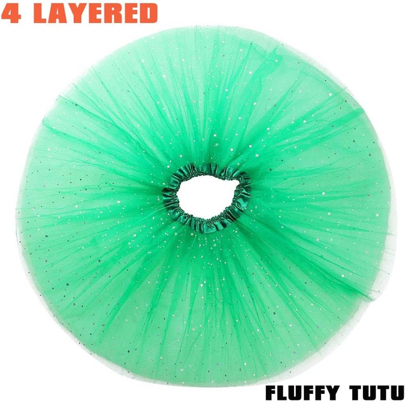 REETAN Christmas Tulle Tutu Skirt Ballet Layered Dance Skirt for Women - Image 5