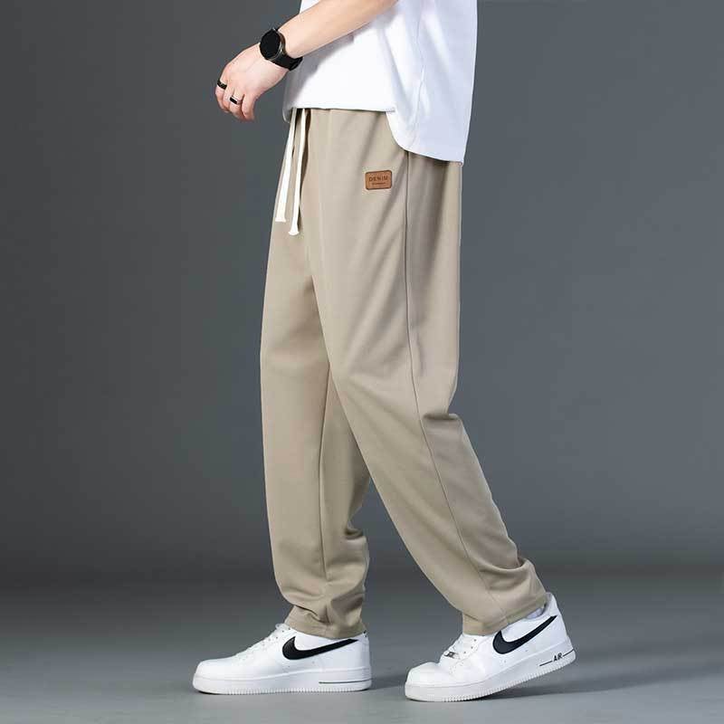 2024 Mens Casual Pants Sporty Loose Fit Trendy Black  - Image 3
