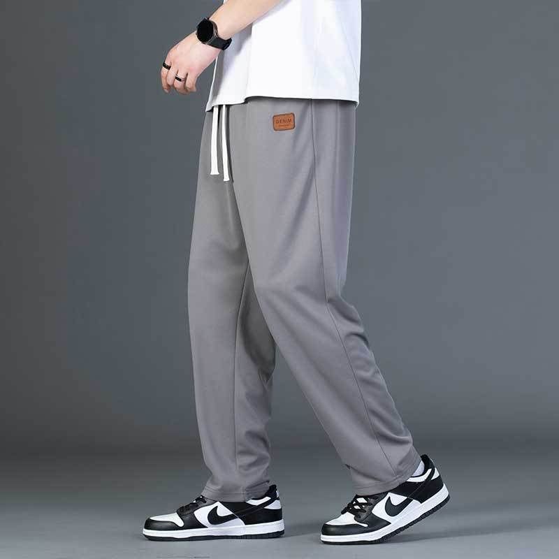 2024 Mens Casual Pants Sporty Loose Fit Trendy Black  - Image 2