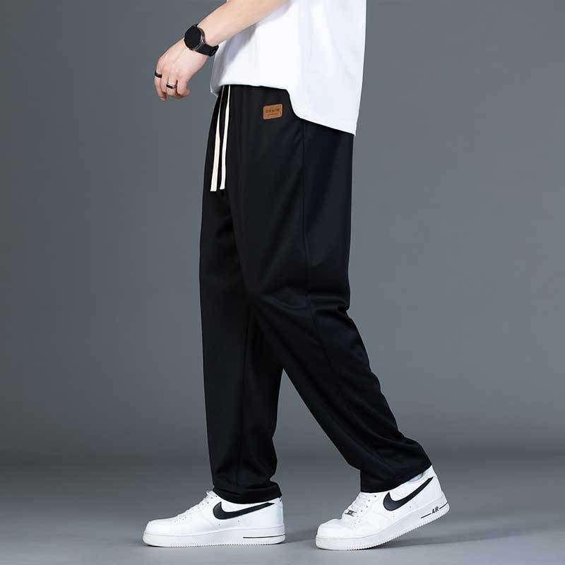 2024 Mens Casual Pants Sporty Loose Fit Trendy Black  - Image 4