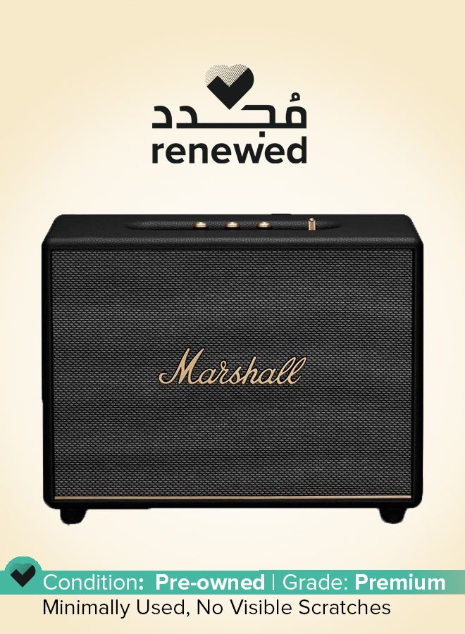 Marshall Renewed - Woburn III Wireless Bluetooth Speaker Black - Image 1