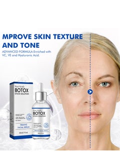 West&Month Botox Stock Solution Facial Serum,Botox Facial Serum for Women,Vitamin C Serum & Collagen Face Serum for Reducing Fine Lines & Wrinkles,Nourishing and Plump Skin 30ml  - Image 2