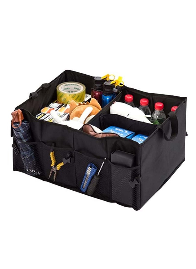 Sharpdo - Car Trunk Organizer Collapsible Trunk Storage Organizer for Car Black - Image 1