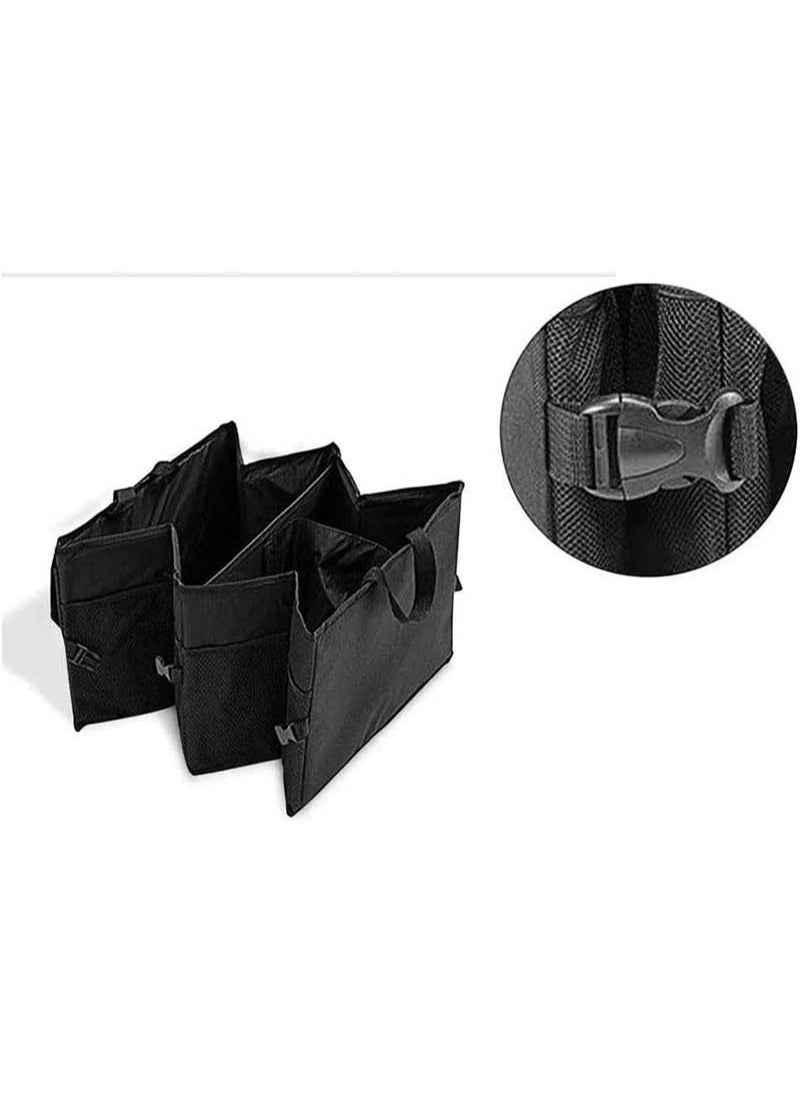 Sharpdo - Car Trunk Organizer Collapsible Trunk Storage Organizer for Car Black - Image 1