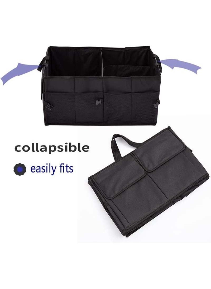 Sharpdo - Car Trunk Organizer Collapsible Trunk Storage Organizer for Car Black - Image 1