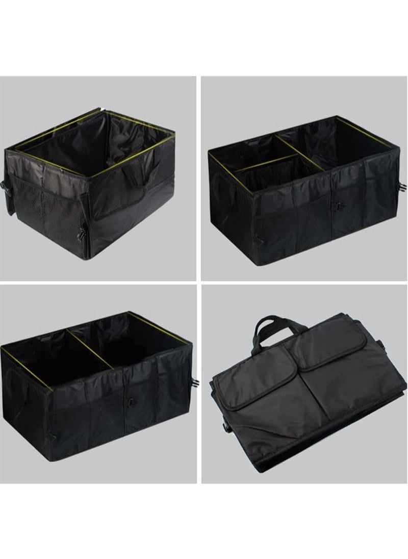 Sharpdo - Car Trunk Organizer Collapsible Trunk Storage Organizer for Car Black - Image 1
