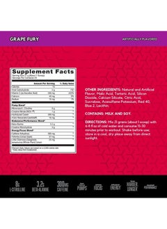 BSN N.O.-XPLODE Vaso Pre Workout Powder with 8g of L-Citulline and 3.2g Beta-Alanine and Energy, Flavor: Grape Fury, 24 Servings  - Image 2