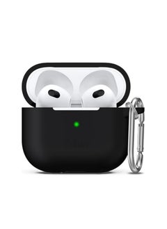 wexon Protective Shockproof Silicone Case Cover for Apple AirPods 3 Black  - Image 1