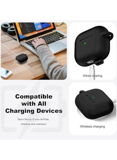 wexon Protective Shockproof Silicone Case Cover for Apple AirPods 3 Black  - Image 4