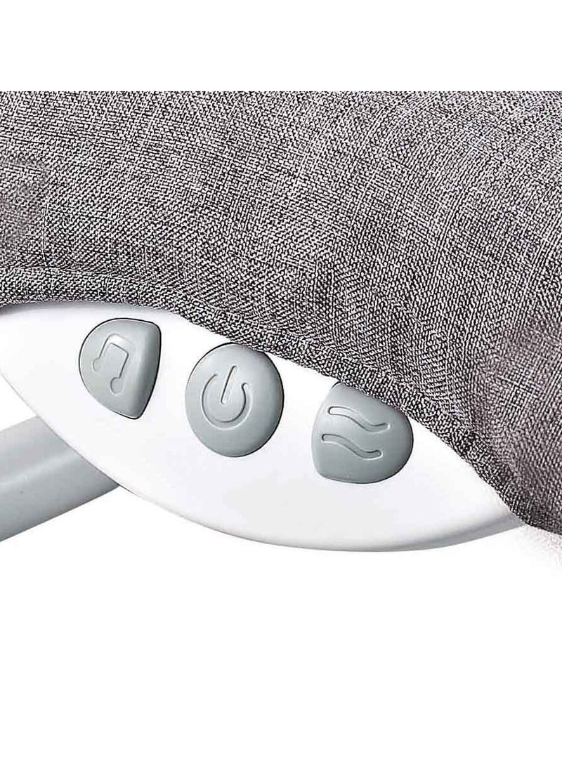 Factory Price Royal Baby Bouncer With Removable Toys, Soothing Music and Vibrations - Grey - Image 4