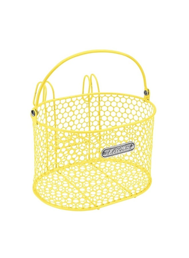 Electra Bicycle Company Electra Honeycomb Small Hook-Mounted Handlebar Basket Yellow - Image 1