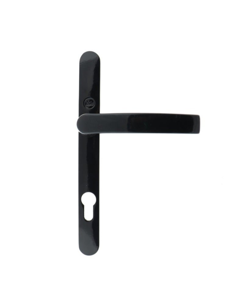 Yale 35-A023-85-2P-5601 Black Aluminium Lever Handle on Narrow Plate – 85mm Centres, 2 Fixing Points, For PVC & Aluminium Doors  - Image 3