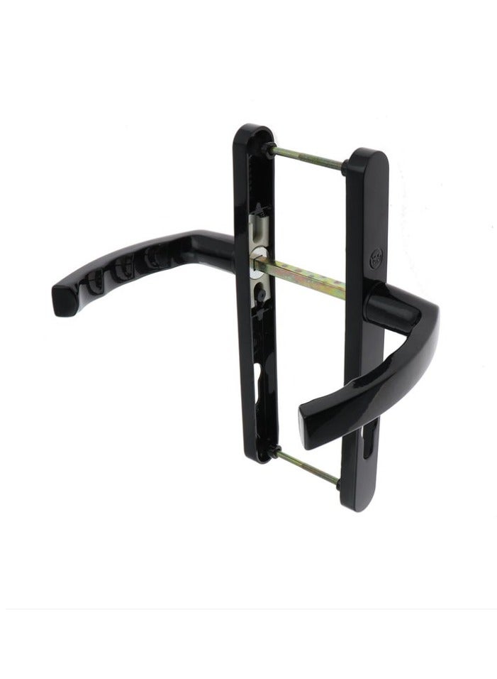 Yale 35-A023-85-2P-5601 Black Aluminium Lever Handle on Narrow Plate – 85mm Centres, 2 Fixing Points, For PVC & Aluminium Doors  - Image 2