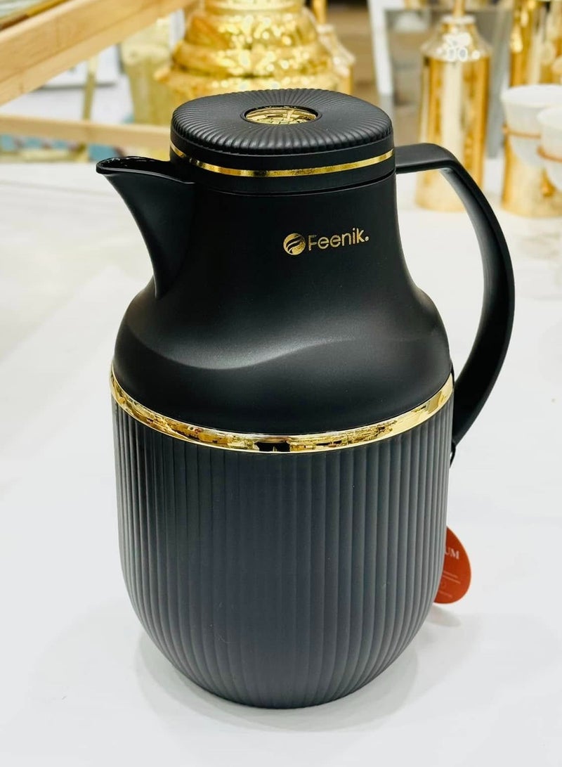 Oxford Black Ribbed Thermos OXF 89