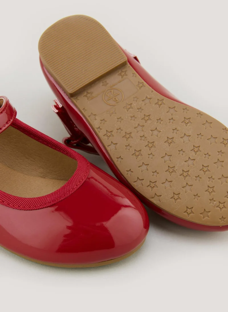 Matalan Girls Red Ballet Shoes